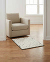 Monochrome Collection Area Rug -  Glacier Rectangle Ivory White  lifestyle 35