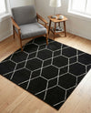 Trellis Mosaic Collection Area Rug - Arborville (Black) Square Black  lifestyle 32