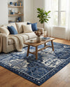 Horizon Collection Area Rug - Dawn Rectangle Blue  lifestyle 72