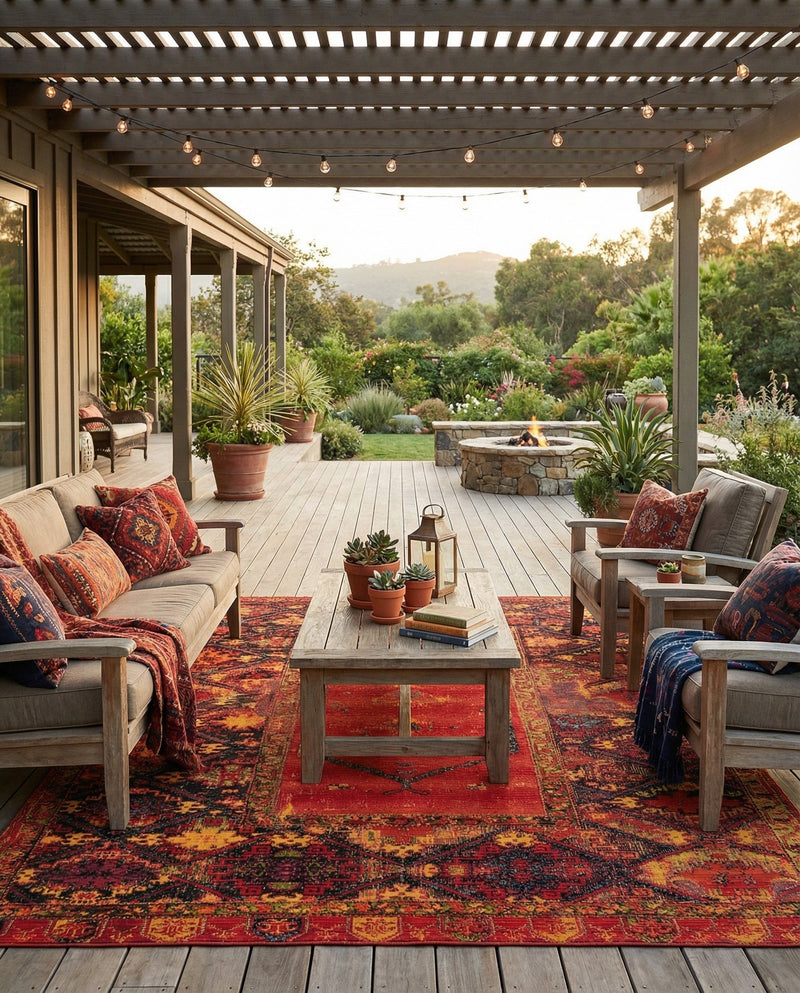 Safari Escape Rugs Collection Area Rug - Serengeti Rectangle Multi  lifestyle 15