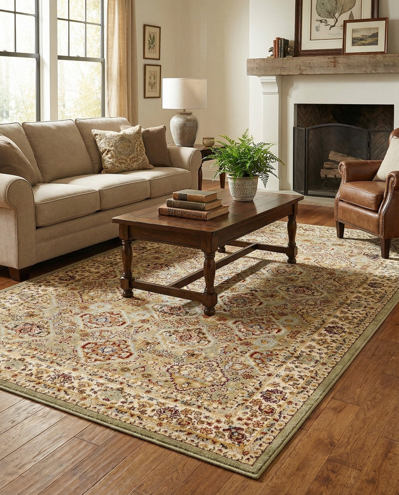 Jaipur Elegance Collection Area Rug -  Sawai Rectangle Light Green  lifestyle 10