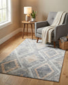 Aegean Elegance Collection Area Rug -  Rhodes Rectangle Gray Cream  lifestyle 21