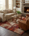 Autumn Meadow Collection Area Rug -  Goldentwine Rectangle Multi  lifestyle 4