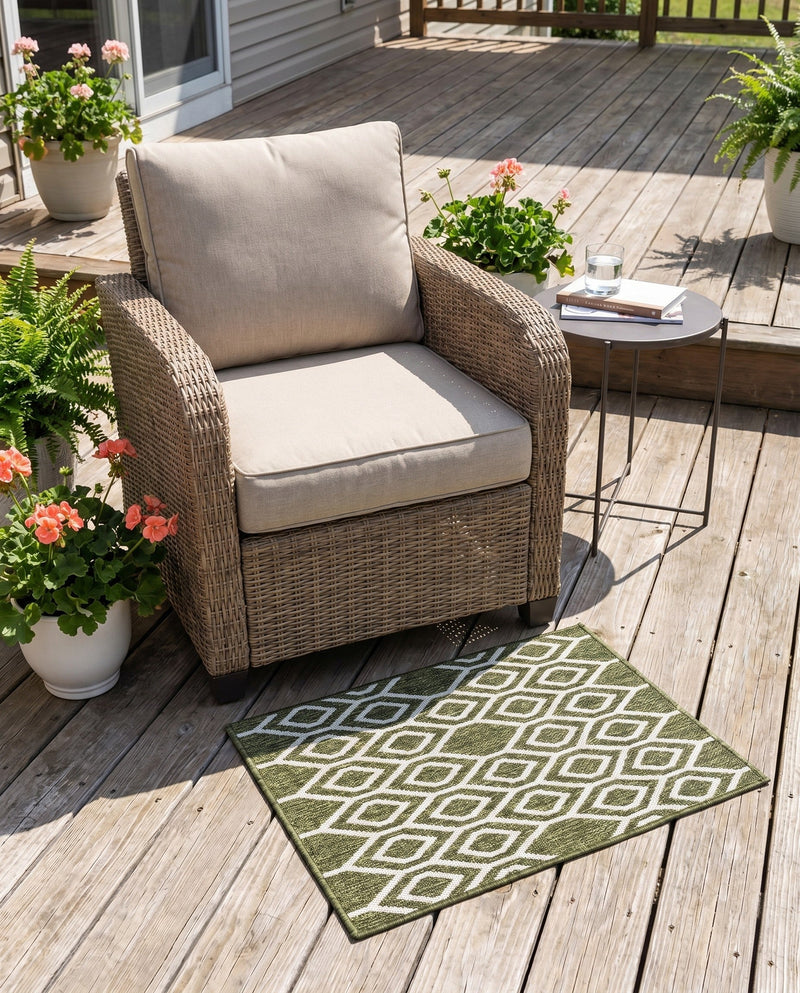 Urban Oasis Rugs Collection Area Rug -  Boulevard (Green) Rectangle Green  lifestyle 12
