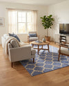 Lattice Gardens Collection Area Rug -  Bloomfield (Light Blue) Rectangle Light Blue  lifestyle 18
