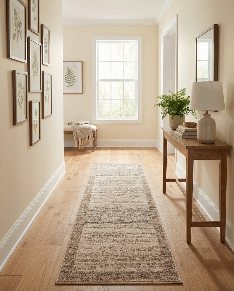 Studio Haven Collection Area Rug -  Conservatory (Beige) Runner Beige  lifestyle 63