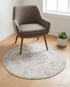 Cambridge Classics Collection Area Rug -  Magdalene (Ivory) Round Ivory  lifestyle 76