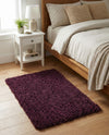 Plush Oasis Collection Area Rug - Serenity (Eggplant Purple) Rectangle Eggplant Purple  lifestyle 14