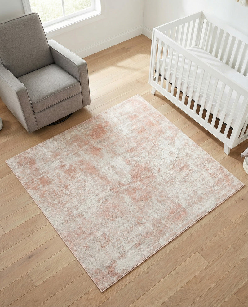 Luminara Sands Collection Area Rug - Elysium (Carnation Pink) Square Carnation Pink  lifestyle 88