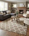 Lattice Gardens Collection Area Rug -  Bloomfield (Light Brown) Rectangle Light Brown  lifestyle 9