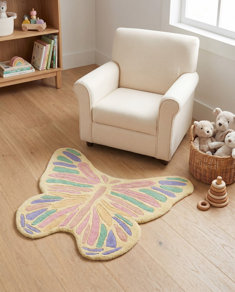 Whimsy Wonders Wool Collection Area Rug -  Ocean Rectangle Multi  lifestyle 11