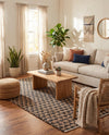 Osian Looms Collection Area Rug - Mumbai Rectangle Black  lifestyle 36