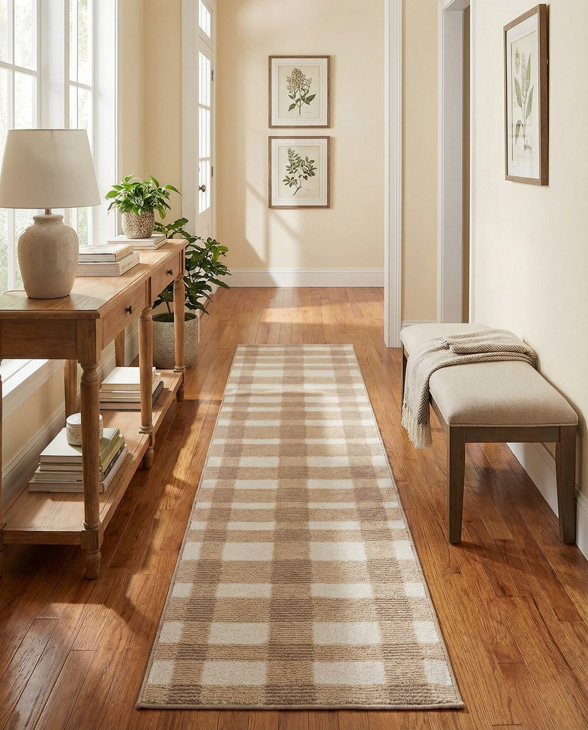 Haven Tapestry Collection Area Rug -  SereneCove Runner Rustic Pebble  lifestyle 62