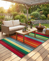 Urban Terrace Collection Area Rug -  Canopy Rectangle Multi  lifestyle 15