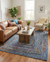 Woven Udaipur Collection Area Rug - Sahara Rectangle Blue and Multi  lifestyle 13