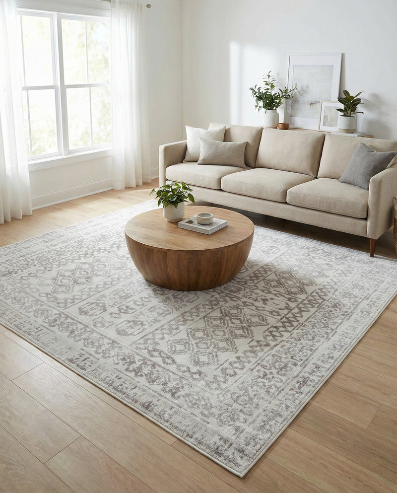 Cambridge Classics Collection Area Rug - Trinity (Cream) Square Cream  lifestyle 47