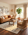 Casablanca Comfort Collection Area Rug - Sahara Rectangle Pure Ivory  lifestyle 40