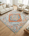 Arcadia Rugs Collection Area Rug -  Xanadu Square Salmon  lifestyle 64