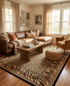 Savannah Sojourn Collection Area Rug -  Chobe Rectangle Light Brown  lifestyle 19