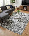 Geneva Terrace Collection Area Rug -  Morges Rectangle Gray  lifestyle 17