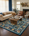 Adriana Terrace Collection Area Rug -  Positano (Navy Blue) Rectangle Navy Blue  lifestyle 13