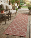 Savannah Pergola Collection Area Rug - Arbor (Rust Red) Runner Rust Red  lifestyle 30