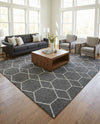 Trellis Mosaic Collection Area Rug - Arborville (Light Gray) Square Light Gray  lifestyle 55