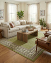 Soho Elegance Collection Area Rug -  Mercer (Green) Rectangle Green  lifestyle 19