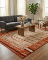 Autumn Meadow Collection Area Rug -  Nutmegwood Rectangle Beige  lifestyle 35