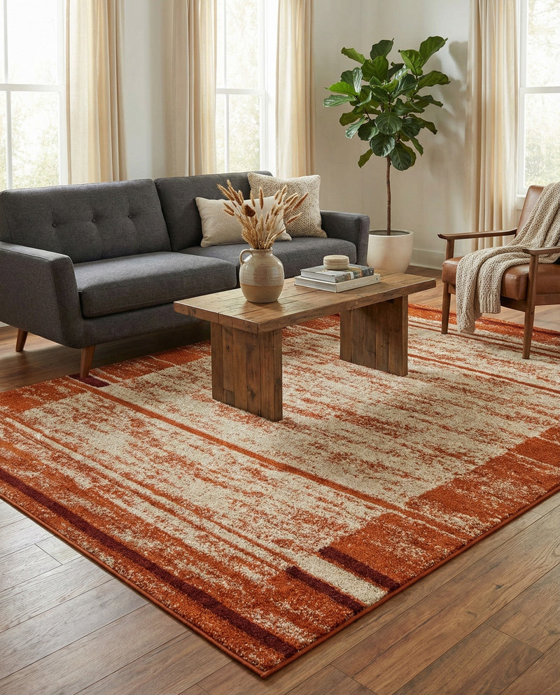 Autumn Meadow Collection Area Rug -  Nutmegwood Rectangle Beige  lifestyle 35