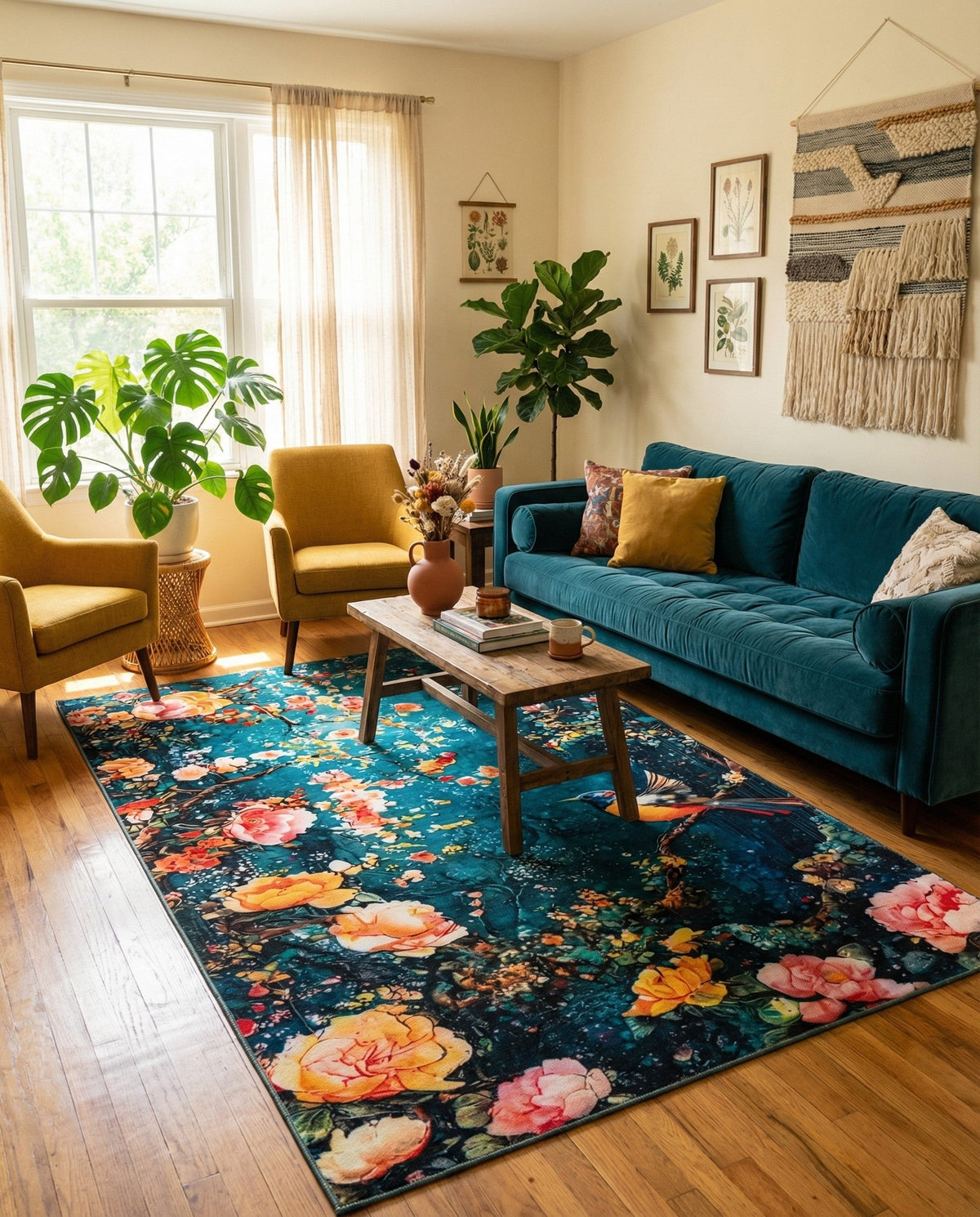 Enchanted Meadow Collection Area Rug -  GentleHeath Rectangle Multi  lifestyle 5