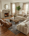 Cascade Range Collection Area Rug -  Shasta (Gray) Rectangle Gray  lifestyle 9