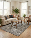 Charleston Elegance Collection Area Rug - Harborview Rectangle Gray  lifestyle 27