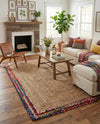 Woven Seaside Jute Collection Area Rug - Seabrook Rectangle Natural  lifestyle 9