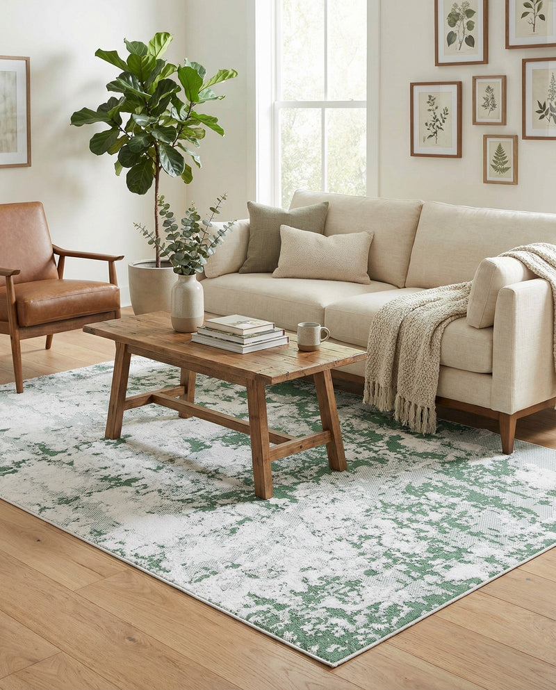 Cathedral Elegance Collection Area Rug -  Basilica Rectangle Green  lifestyle 37