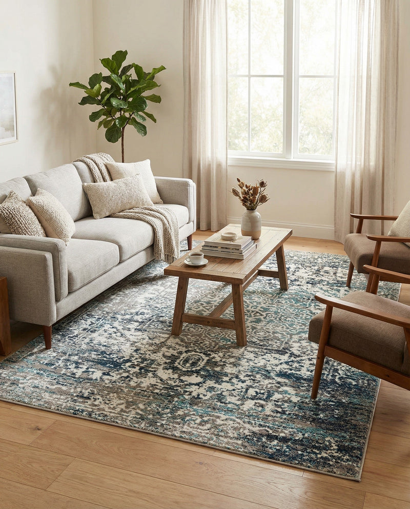 Georgetown Rugs Collection Area Rug - Dupont (Gray) Rectangle Gray  lifestyle 20