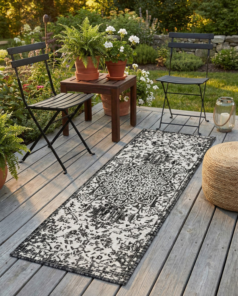 Urban Oasis Rugs Collection Area Rug -  Penthouse (Charcoal Gray) Runner Charcoal Gray  lifestyle 73