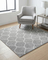 Trellis Mosaic Collection Area Rug -  Pergolatown (Light Gray) Square Light Gray  lifestyle 58
