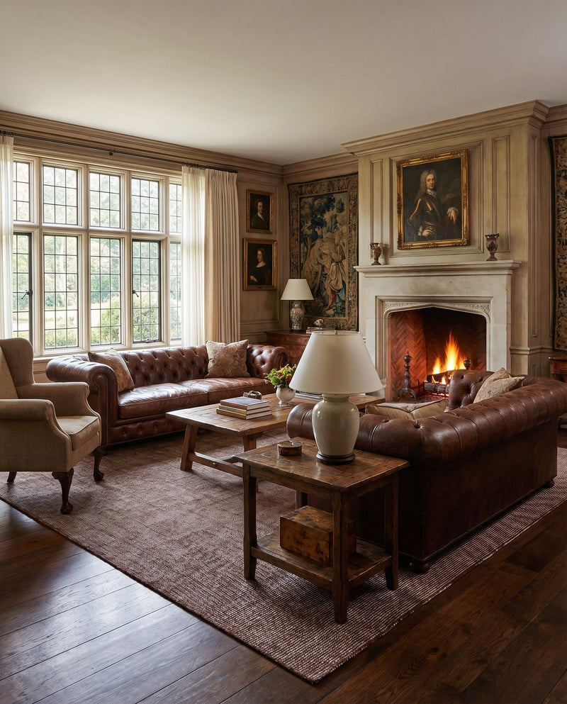 Berkshire Estate Collection Area Rug - Windsor (Mocha Brown) Rectangle Mocha Brown  lifestyle 7