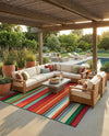 Urban Terrace Collection Area Rug -  Canopy Rectangle Multi  lifestyle 10