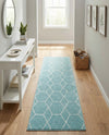 Trellis Mosaic Collection Area Rug - Arborville (Light Blue) Runner Light Blue  lifestyle 25