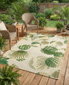 Seaside Blooms Collection Area Rug -  Ivy Rectangle Green  lifestyle 26