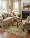 Geneva Terrace Collection Area Rug -  Yverdon Rectangle Green  lifestyle 20
