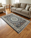 Persian Elegance Collection Area Rug -  Hamedan (Navy Blue) Rectangle Navy Blue  lifestyle 26