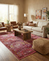 Caribbean Breeze Collection Area Rug -  Lucia Rectangle Pink  lifestyle 14