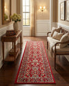 Isfahan Elegance Collection Area Rug - Naghsh-e Jahan (Red) Runner Red  lifestyle 55