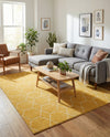 Trellis Mosaic Collection Area Rug - Arborville (Yellow) Rectangle Yellow  lifestyle 7
