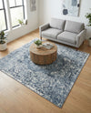 Cambridge Classics Collection Area Rug -  Magdalene (Blue) Square Blue  lifestyle 63