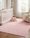 Trellis Mosaic Collection Area Rug -  Pergolatown (Light Pink) Rectangle Light Pink  lifestyle 21