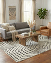 Marrakech Mosaic Collection Area Rug -  Tangier Rectangle Black and White  lifestyle 18